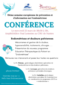 Conférence endométriose CHU Nantes